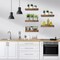 Sorbus 5 Pack 16 Inch Sorbus Long Floating Wall Shelves for Bedroom, Decor, Kitchen, Living Room - for Trophies, Frames, Bookshelf